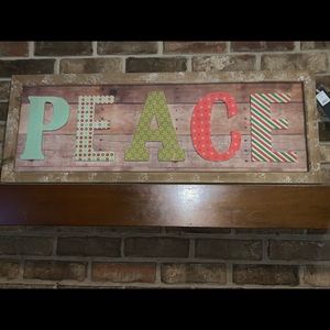 Wood Peace Sign